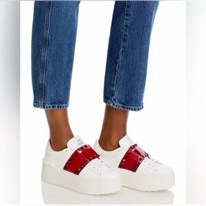 Valentino Garavani Rockstud Platform Sneakers NIB Size 38.5